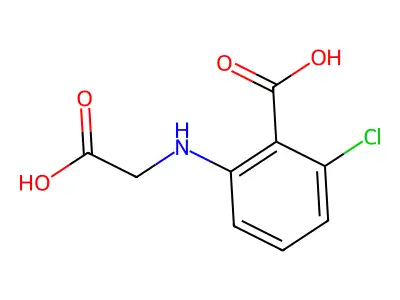 2-[(Carboxymethyl)amino]-6-chlorobenzoic acid structure