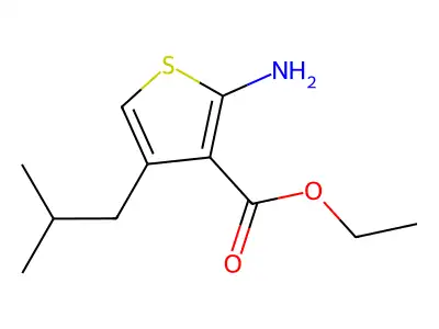 Ethyl 2-amino-4-(2-methylpropyl)thiophene-3-carboxylate structure