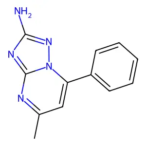 5-Methyl-7-phenyl[1,2,4]triazolo[1,5-a]pyrimidin-2-amine structure