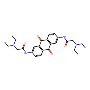 2,6-Bis[diethylaminoacetylamino]anthraquinone structure
