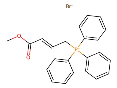 (4-Methoxy-4-oxo-2-buten-1-yl)triphenylphosphonium structure