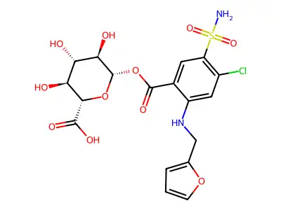 Furosemide glucuronate structure