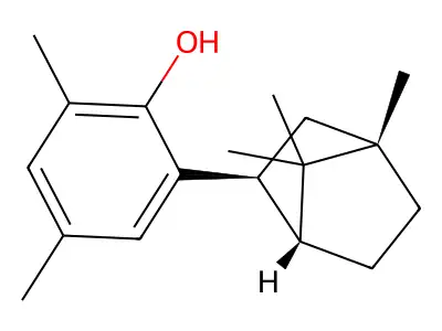 Phenol, dimethyl(1,7,7-trimethylbicyclo(2.2.1)hept-2-yl)- structure
