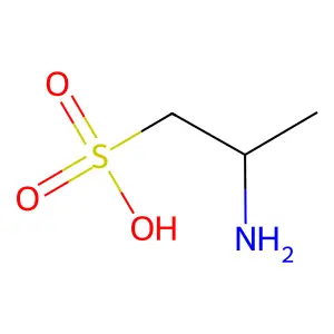 2-Amino-1-propanesulfonic acid structure