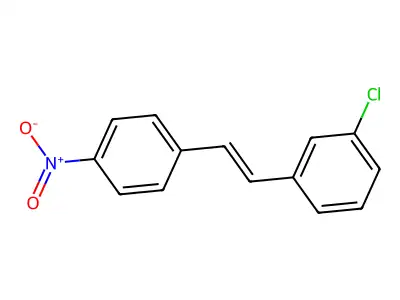 1-Chloro-3-[2-(4-nitrophenyl)ethenyl]benzene structure