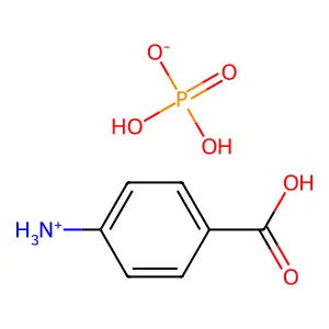 4-氨基苯甲酸-磷酸(1:1) structure