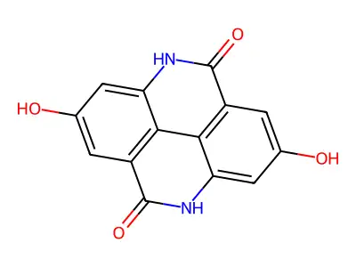 4,9-Dihydro-2,7-dihydroxy-pyrido(2,3,4,5-lmn)phenanthridine-5,10-dione structure