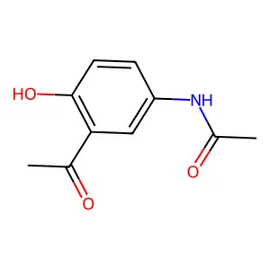 N-(3-乙酰基-4-羟基苯基)乙酰胺 structure