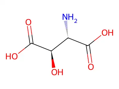 β-羟基-L-天冬氨酸 structure