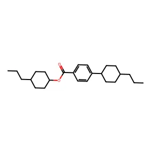 Benzoic acid, 4-(trans-4-propylcyclohexyl)-, trans-4-propylcyclohexyl ester structure
