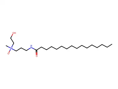 3-(hexadecanoylamino)-N-(2-hydroxyethyl)-N-methylpropan-1-amine oxide structure