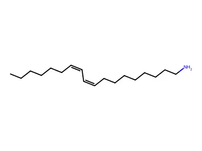 Octadeca-9,11-dien-1-amine structure