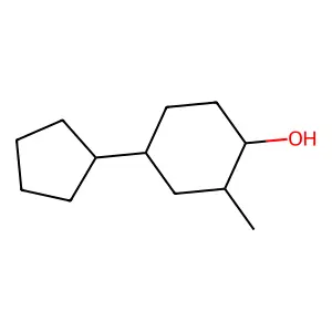 Cyclohexanol, 4-cyclopentyl-2-methyl- structure