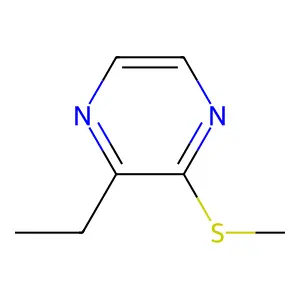2-Ethyl-3-methylthiopyrazine structure
