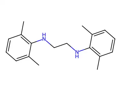 N,N'-bis(2,6-dimethylphenyl)ethane-1,2-diamine structure