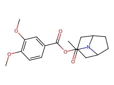 (8-Acetyl-8-azabicyclo[3.2.1]octan-3-yl) 3,4-dimethoxybenzoate structure