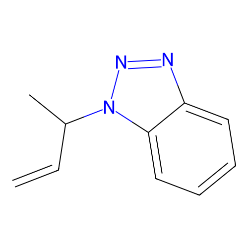 1-But-3-en-2-ylbenzotriazole structure