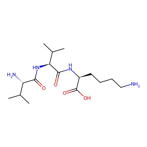 L-Lysine, L-valyl-L-valyl- structure