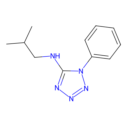 N-(2-Methylpropyl)-1-phenyl-1H-tetrazol-5-amine structure