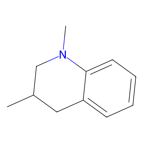 (-)-3-methyl-N-methyl-3,4-dihydroquinoline structure