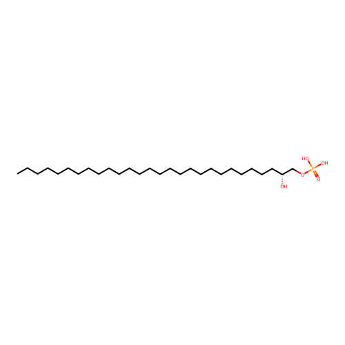 [(2R)-2-hydroxyoctacosyl] dihydrogen phosphate structure
