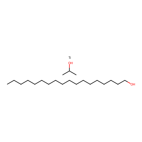 Octadecan-1-ol;propan-2-ol;titanium structure
