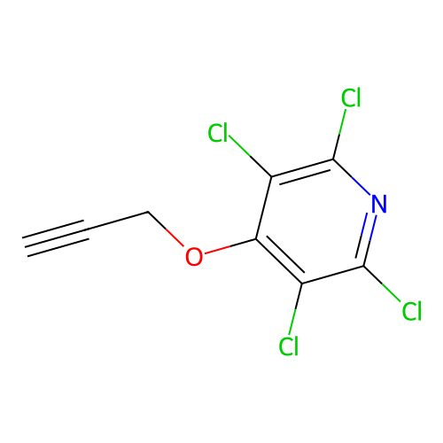 2,3,5,6-Tetrachloro-4-(2-propynyloxy)pyridine structure