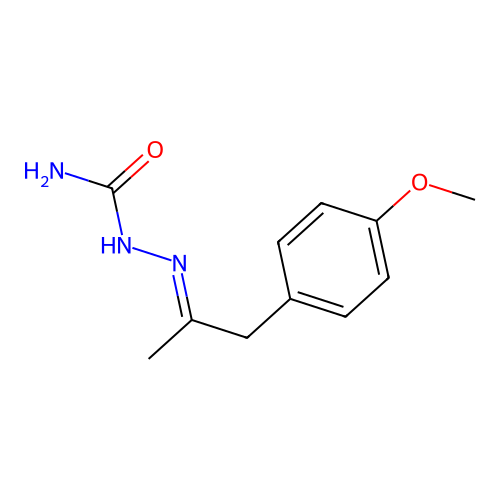 [1-(4-Methoxyphenyl)propan-2-ylideneamino]urea structure