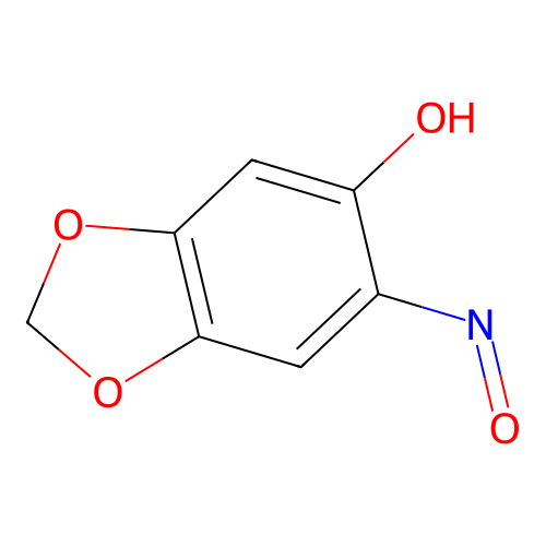 1,3-Benzodioxole-5,6-dione, 5-oxime structure