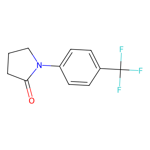1-[4-(Trifluoromethyl)phenyl]-2-pyrrolidinone structure