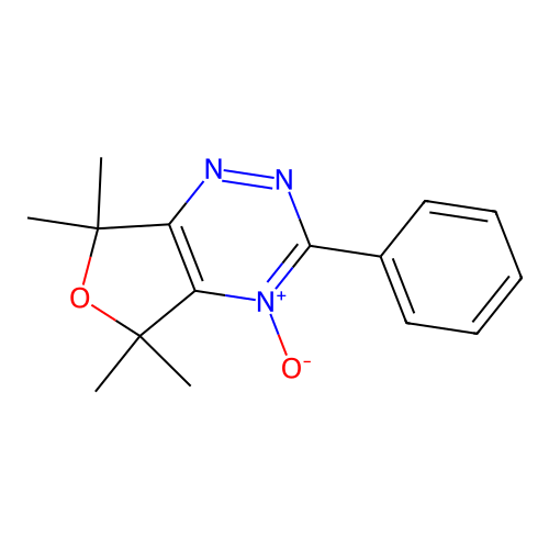 5,5,7,7-Tetramethyl-4-oxido-3-phenylfuro[3,4-e][1,2,4]triazin-4-ium structure
