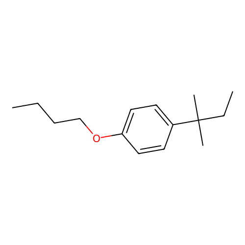 Ether, butyl p-(1,1-dimethylpropyl)phenyl structure