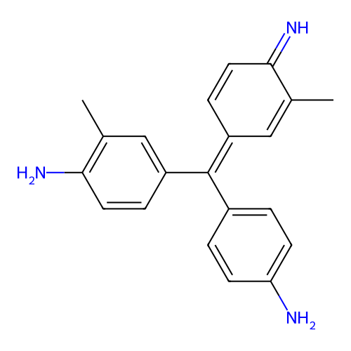 4,4'-[(4-Iminocyclohexa-2,5-dien-1-ylidene)methylene]bis(2-methylaniline) structure