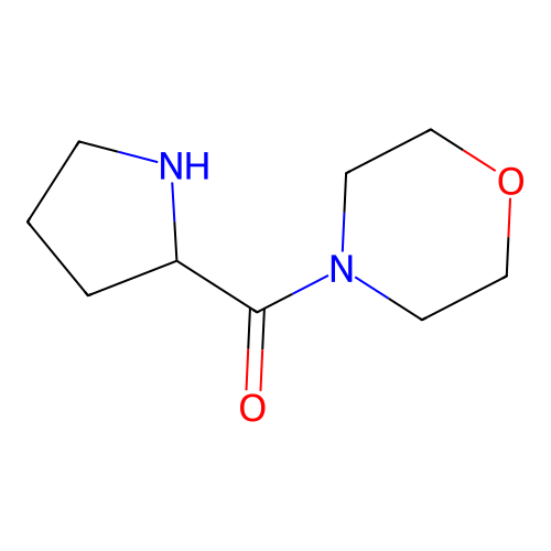 4-(Pyrrolidin-2-ylcarbonyl)morpholine structure