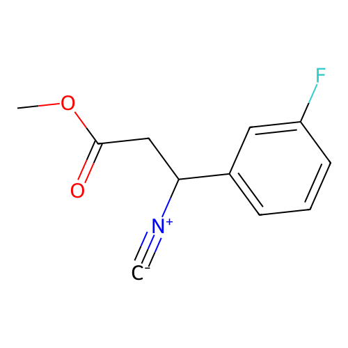 Methyl 3-(3-fluorophenyl)-3-isocyanopropanoate structure
