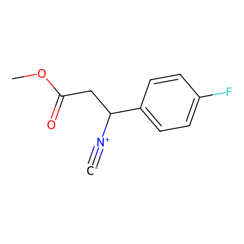 Methyl 3-(4-fluorophenyl)-3-isocyanopropanoate structure