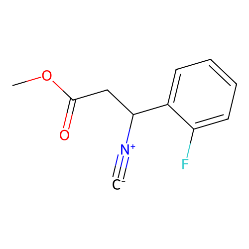 Methyl 3-(2-fluorophenyl)-3-isocyanopropanoate structure