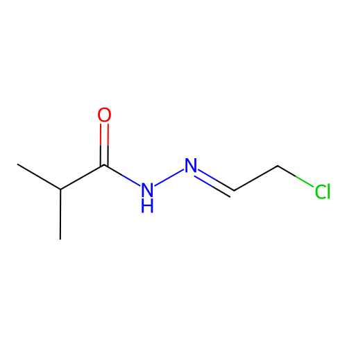 N'-(2-chloroethylidene)-2-methylpropanehydrazide structure
