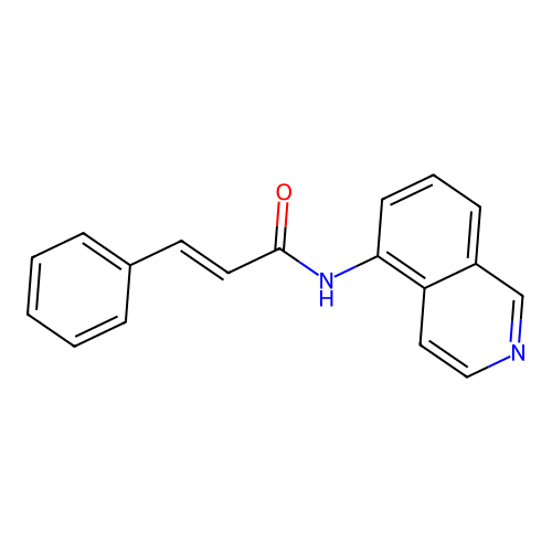 (2E)-N-(isoquinolin-5-yl)-3-phenylprop-2-enamide structure
