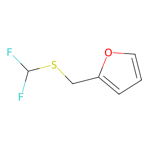 2-(Difluoromethylsulfanylmethyl)furan structure