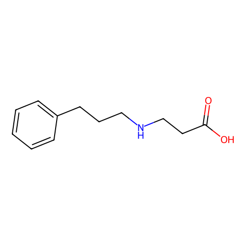 3-(3-Phenylpropylamino)propanoic acid structure