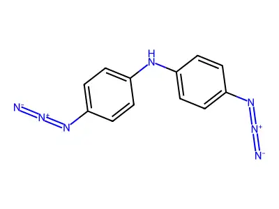 Benzenamine, 4-azido-N-(4-azidophenyl)- structure