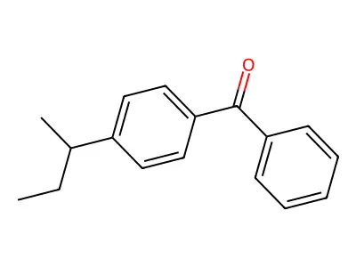 4-[4-[(2R)-butan-2-yl]phenyl]benzaldehyde structure