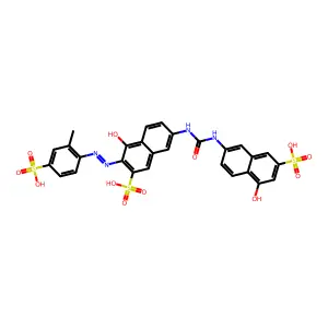 4-Hydroxy-7-((((5-hydroxy-7-sulpho-2-naphthyl)amino)carbonyl)amino)-3-((2-methyl-4-sulphophenyl)azo)naphthalene-2-sulphonic acid structure