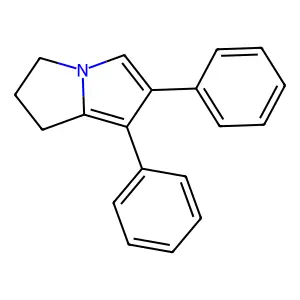6,7-Diphenyl-2,3-dihydro-1H-pyrrolizine structure