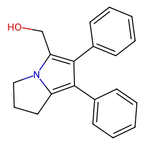 (6,7-Diphenyl-2,3-dihydro-1H-pyrrolizin-5-yl)methanol structure