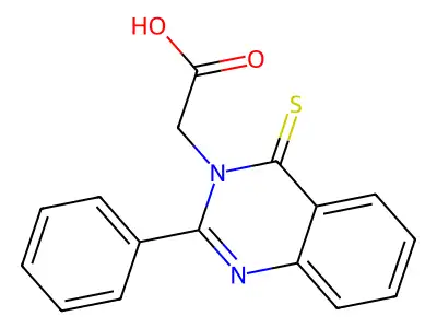 3(4H)-Quinazolineacetic acid, 2-phenyl-4-thioxo- structure