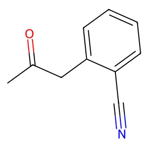 2-(2-Oxopropyl)benzonitrile structure