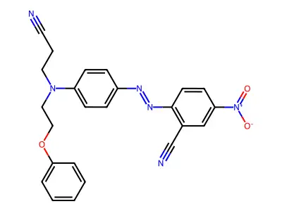 2-((4-((2-Cyanoethyl)(2-phenoxyethyl)amino)phenyl)azo)-5-nitrobenzonitrile structure