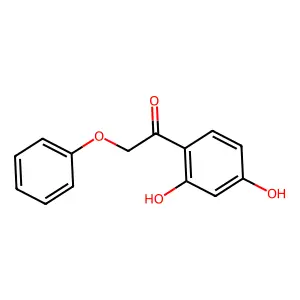 Ethanone, 1-(2,4-dihydroxyphenyl)-2-phenoxy- structure